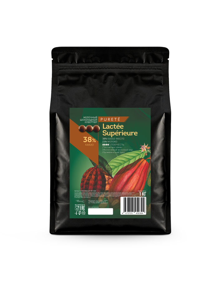 Шоколад молочный Lactee Superieure 38% Cacao Barry (1 кг)